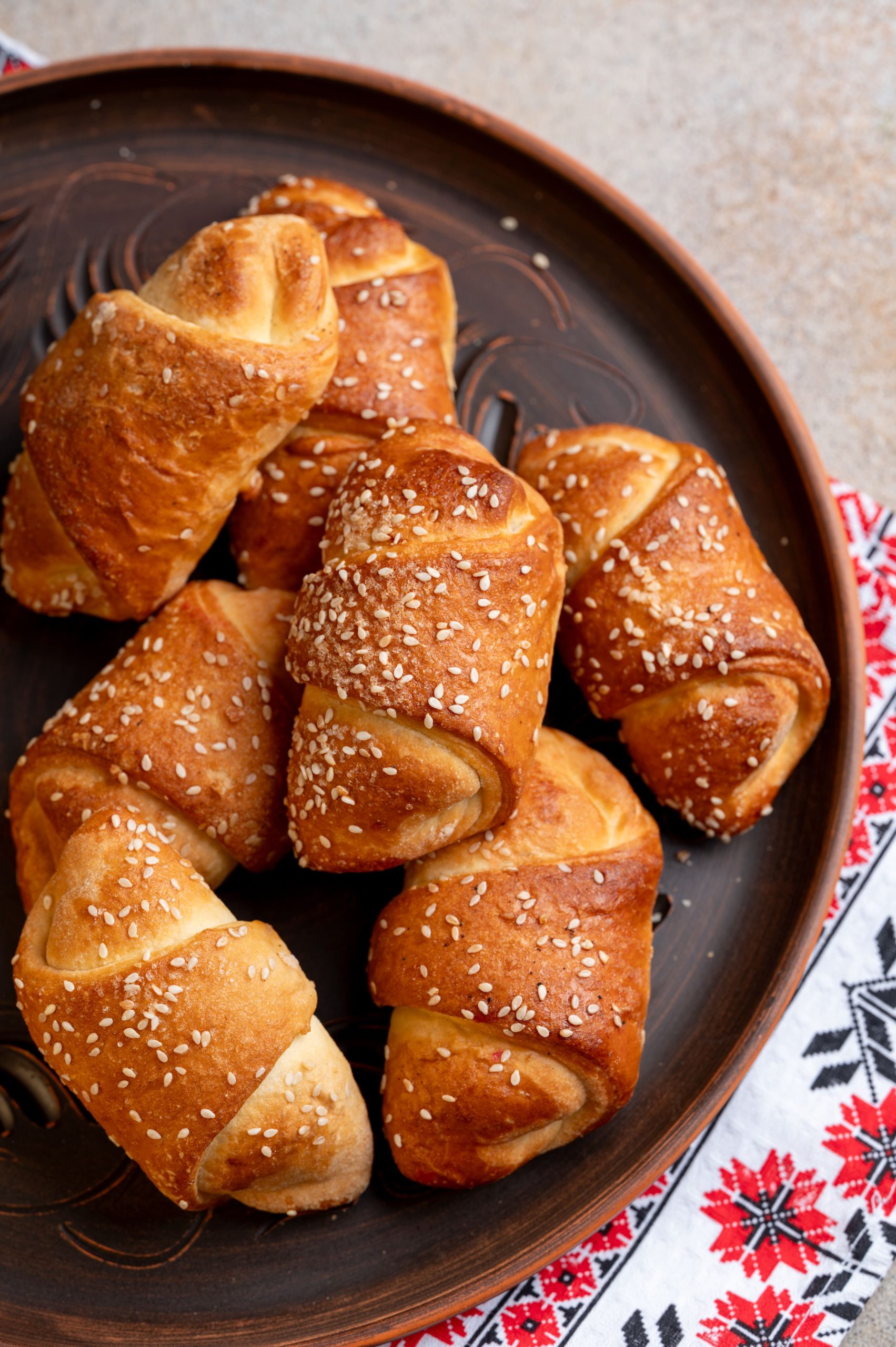 Булочка Рогалик Яблуко