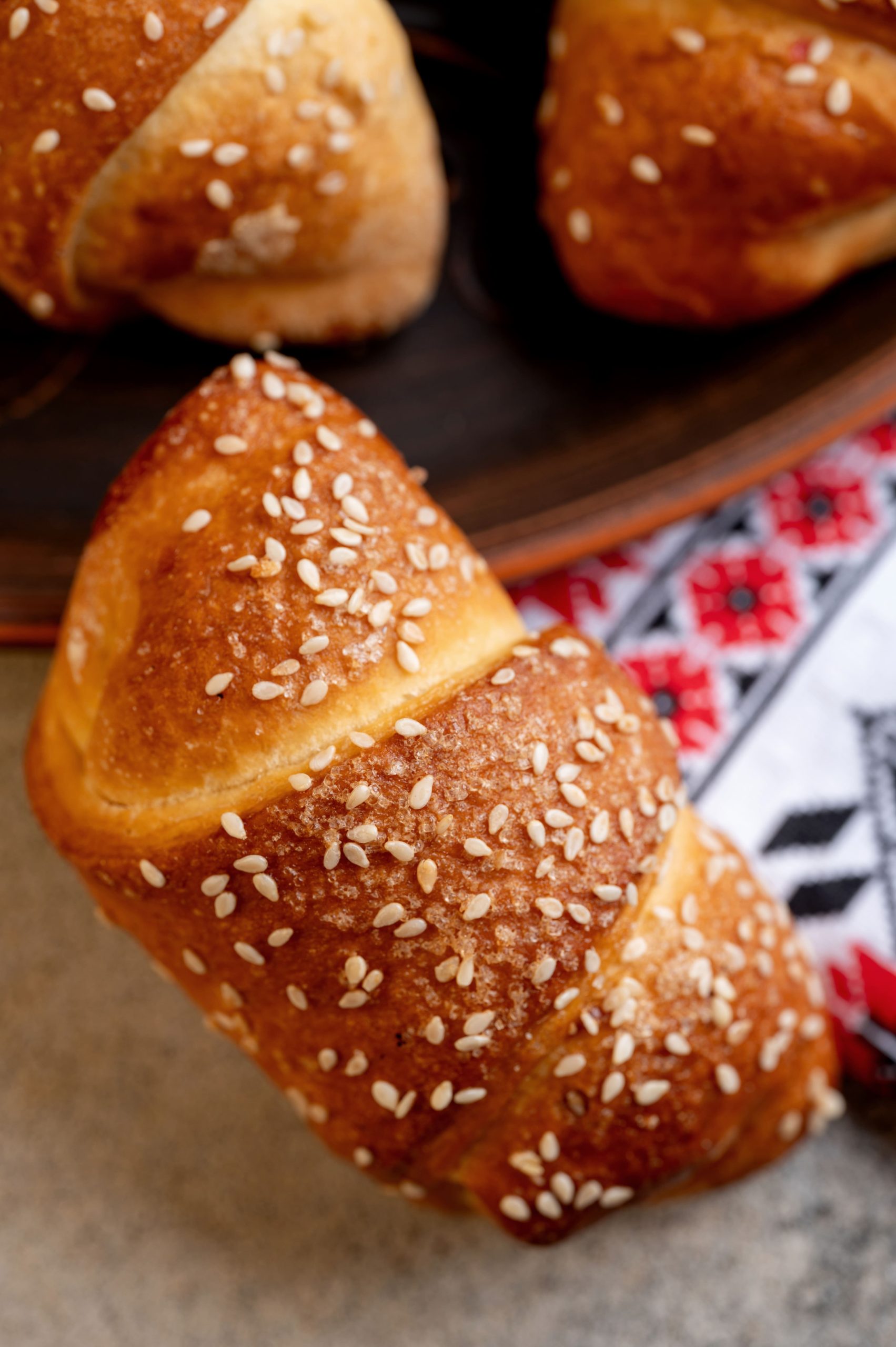 Булочка Рогалик Яблуко