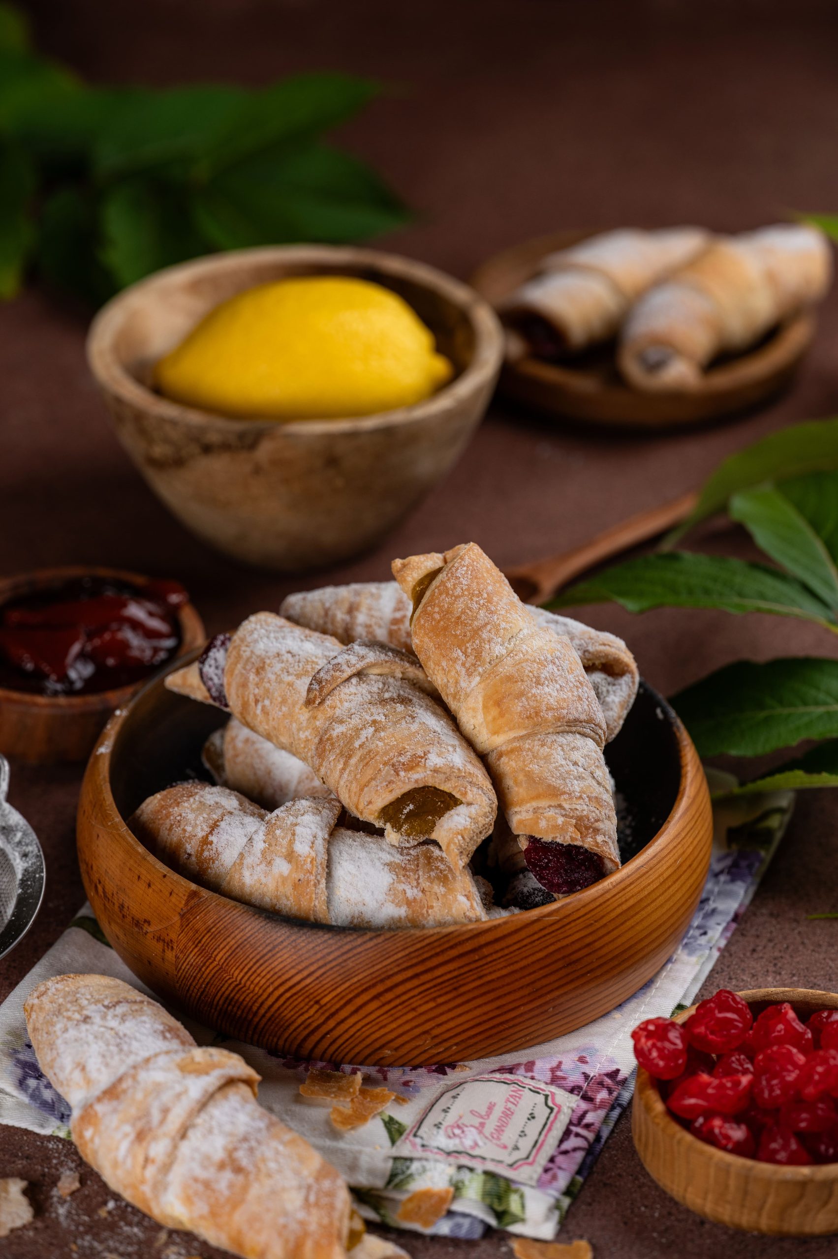 Рогалик Вишня-Лимон